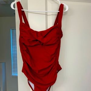 Brand new one piece red swimsuit with tags on from Beachsissi